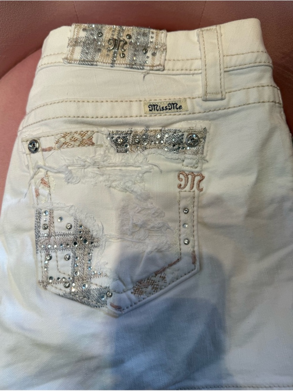 Miss me white shorts easy fit